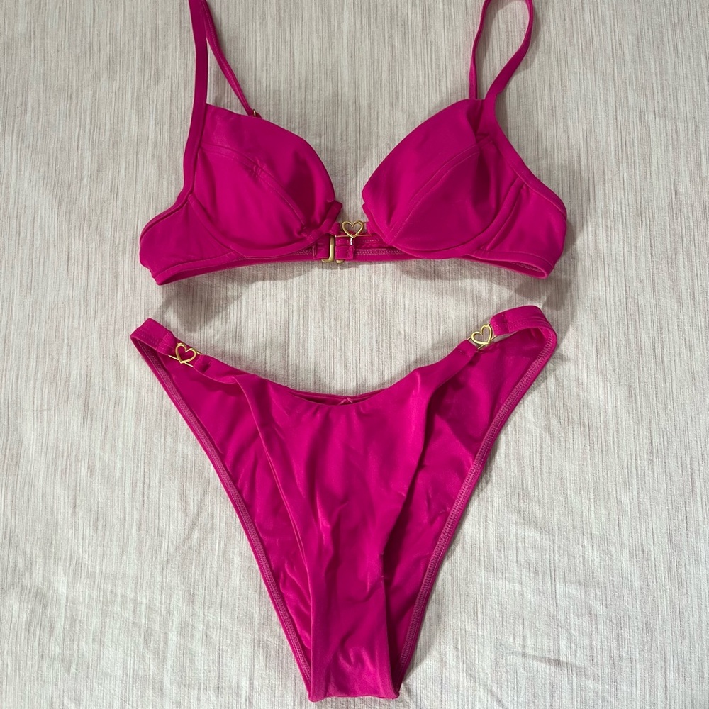 Lspace hot pink bikini